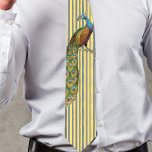 Corbata de pavo real para bodas y ocasiones especi