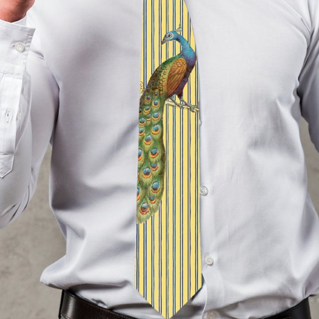 Corbata de pavo real para bodas y ocasiones especi (Subido por el creador)