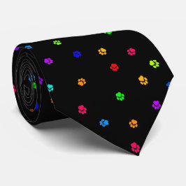 Corbata de Pawprint del arco iris