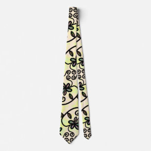 corbata de pétalos botánicos