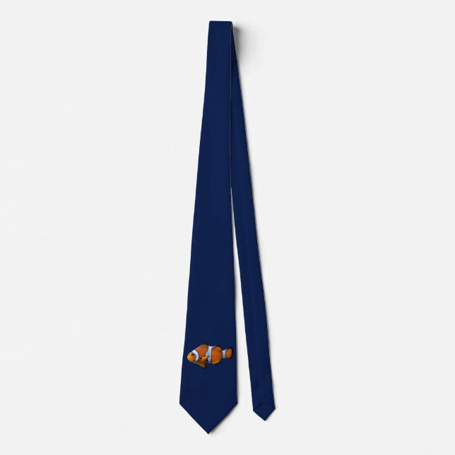 Corbata de pez payaso (azul marino) (Anverso)