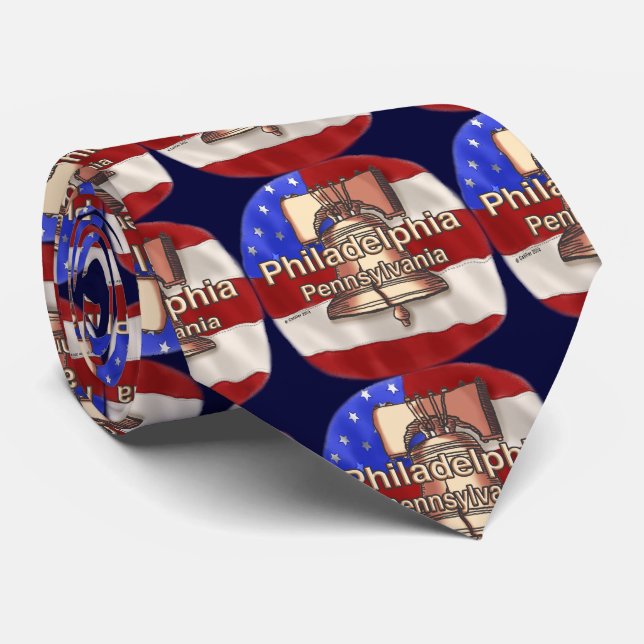 Corbata de Philadelphia Liberty Bell (Enrollado)