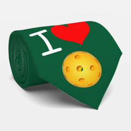 Corbata de Pickleball: Amo Pickleball (el verde)