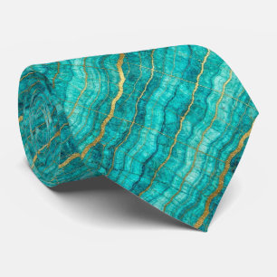 Corbata de Piedra de Lujo Mármol Turquesa, Azul
