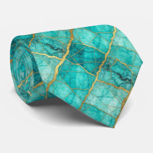 Corbata de Piedra de Lujo Mármol Turquesa, Verde