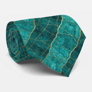 Corbata de Piedra de Lujo   Mármol Turquesa, Verde