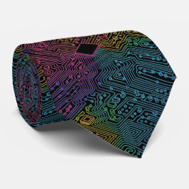 Corbata de placa de circuito de arcoíris – Tech Ge