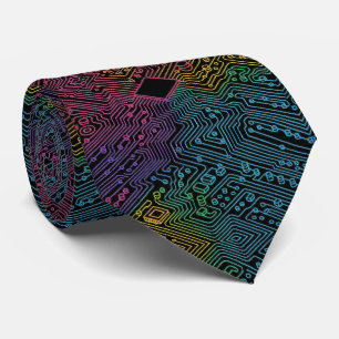 Corbata de placa de circuito de arcoíris – Tech Ge