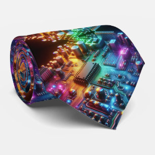 Corbata de placa de circuito de arcoíris – Tech Ge
