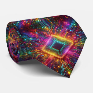 Corbata de placa de circuito de arcoíris – Tech Ge