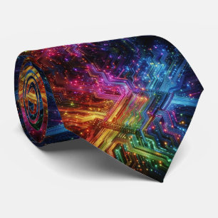 Corbata de placa de circuito de arcoíris – Tech Ge