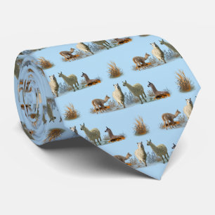 Corbata de prado de llama (azul claro)