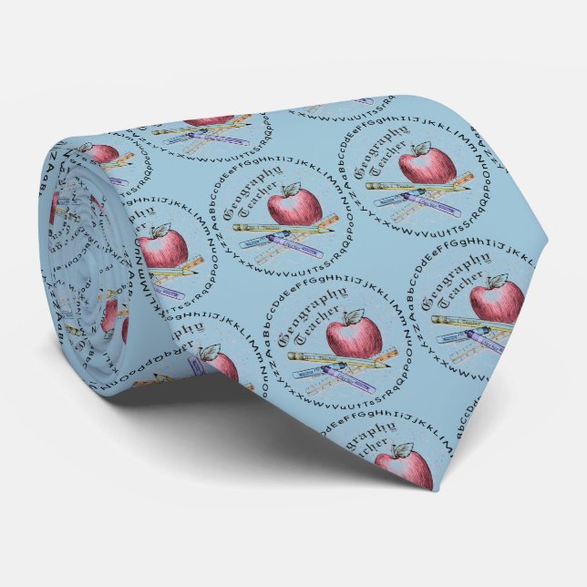 Corbata de profesor de geografía (Enrollado)
