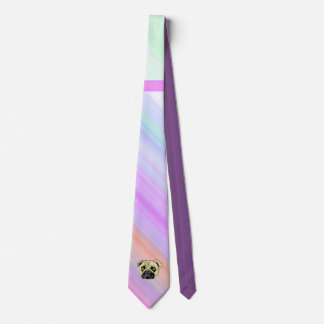 Corbata de Pug Rosa