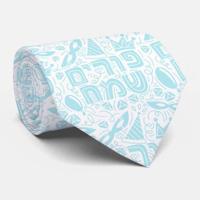 Corbata de Purim Festivo Fiesta Judía (Enrollado)