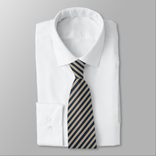 Corbata de raya Repp crema camello azul marino