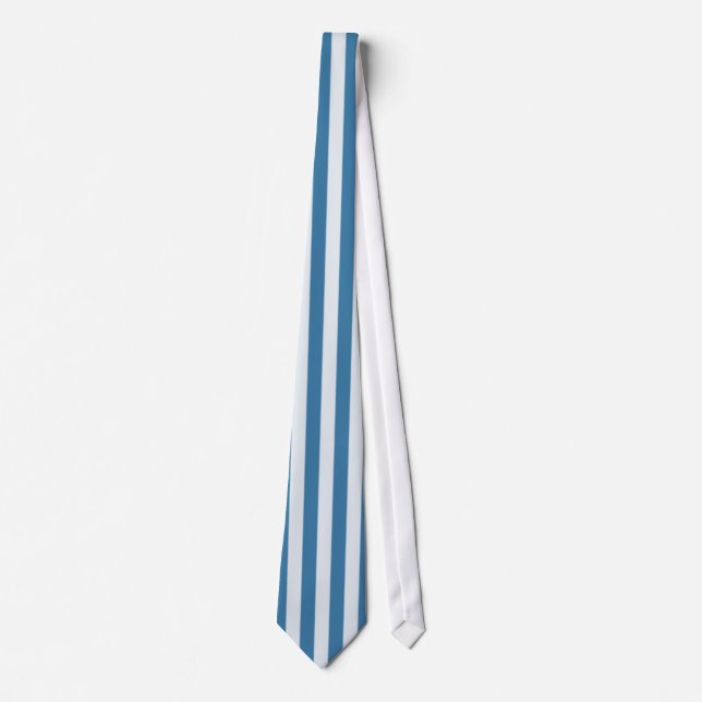 Corbata de raya vertical azul (Anverso)