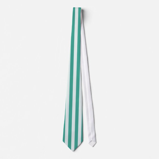 Corbata de raya vertical verde (Anverso)