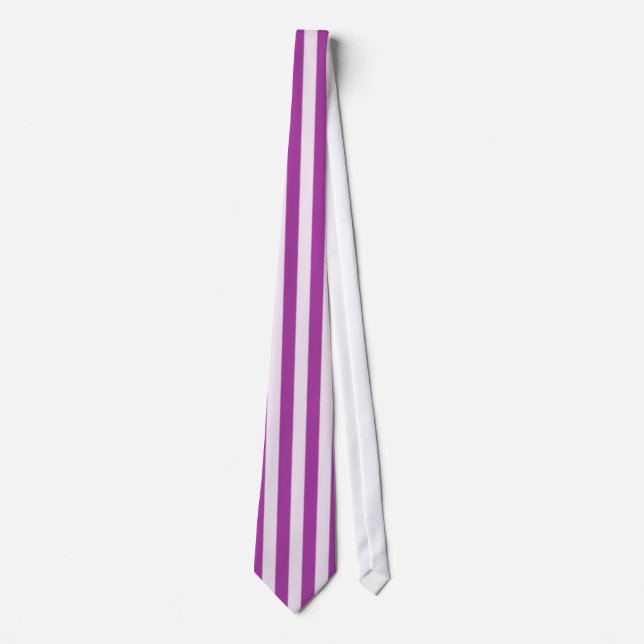 Corbata de rayas verticales rosa (Anverso)