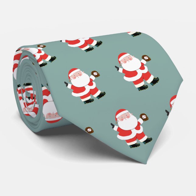Corbata de regalo novedad de béisbol (Enrollado)