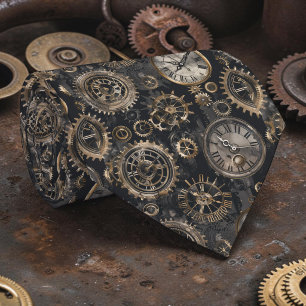 Corbata de reloj Steampunk personalizada