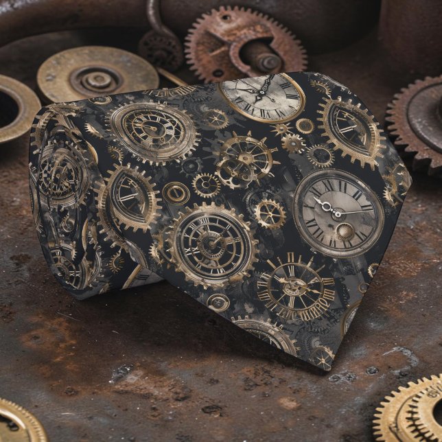 Corbata de reloj Steampunk personalizada (Subido por el creador)