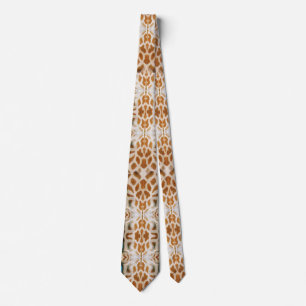 Corbata de safari de animales salvajes con estampa