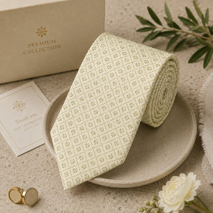 Corbata de seda con micro diamantes en tono suave 