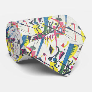 Corbata de seda de arte abstracto Kandinsky Small
