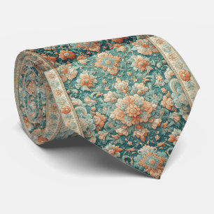 Corbata de seda falsa de diseñador persa de lujo