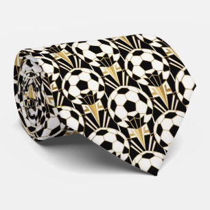 Corbata de seda falsa de fútbol Caballero jugado