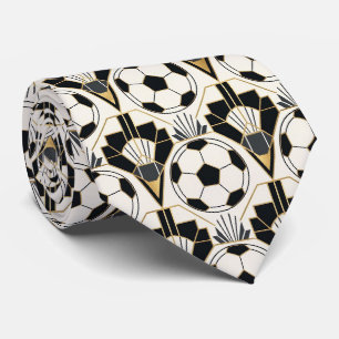 Corbata de seda falsa de fútbol Caballero jugado