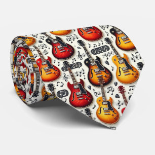 Corbata de seda falsa para músico Notas musicale