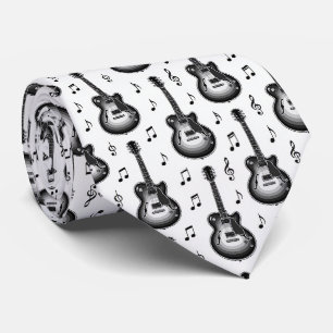 Corbata de seda falsa para músicos Notas musical
