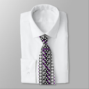 Corbata de Sol Nativo Púrpura y Lluvia