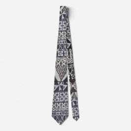 Corbata de tela de tapa tiki