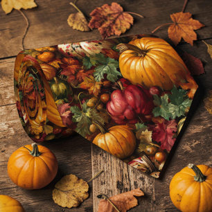Corbata de temporada de otoño de calabaza