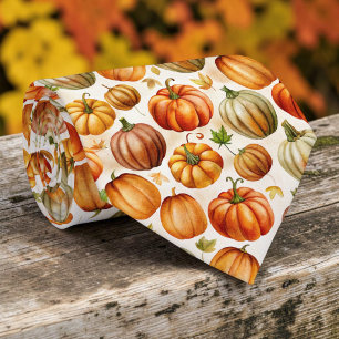 Corbata de temporada de otoño de calabaza