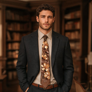 Corbata de Tennessee Guitarra y Magnolia Espresso 
