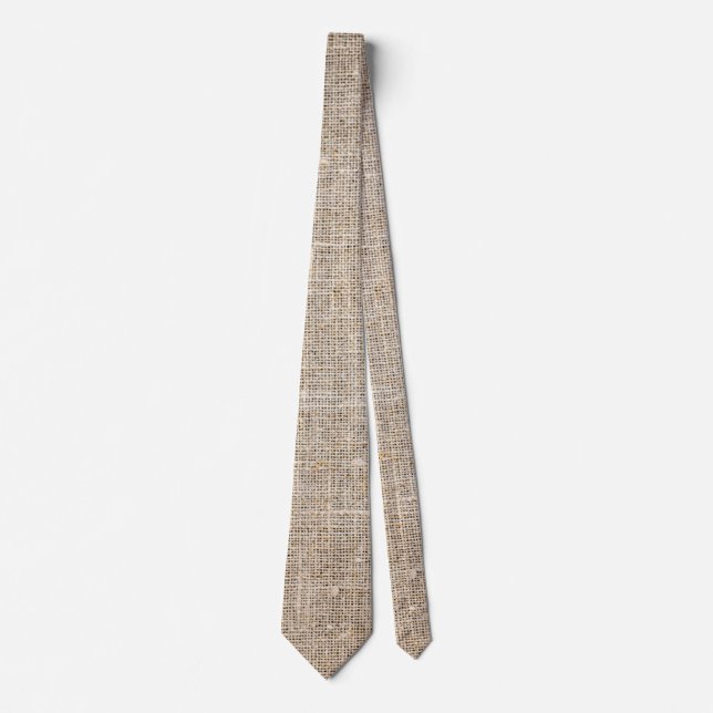 corbata de textil de lino (Anverso)