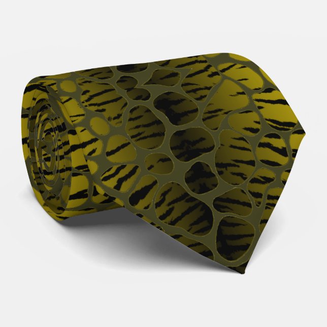 Corbata de tigre verde lindo (Enrollado)