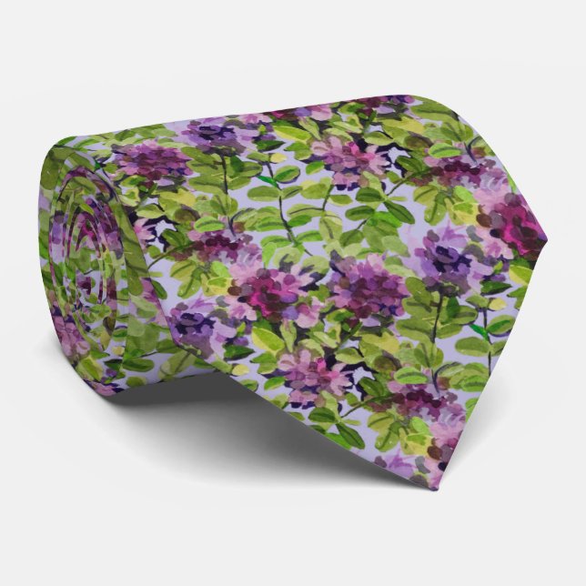 Corbata de Tomillo con Acuarela Artística (Enrollado)