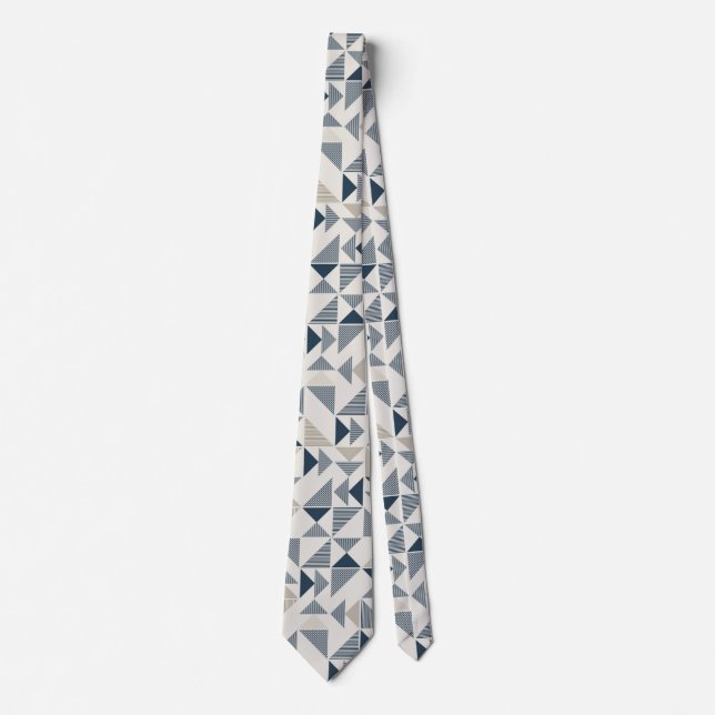 corbata de triángulos modernos (Anverso)