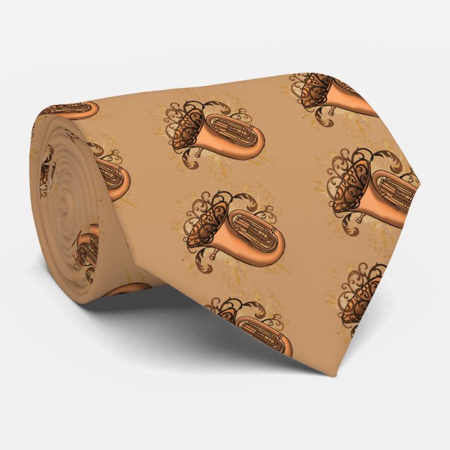 Corbata de Tuba en Remolino (Enrollado)