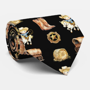Corbata de vaquero de dibujos animados lindos