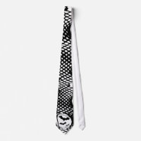 Deathrock Fishnets & Bats Necs Tie