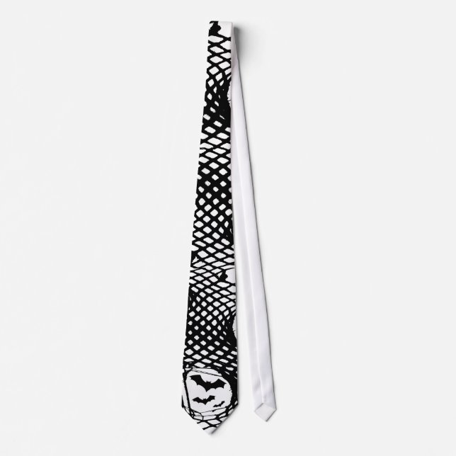 Corbata Deathrock Fishnets & Bats Necs Tie (Anverso)