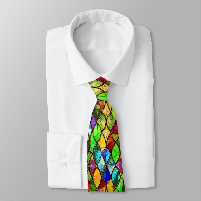 Corbata Declaración de vidrio teñido brillante (Atado)