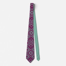 Corbata Deco de arte púrpura