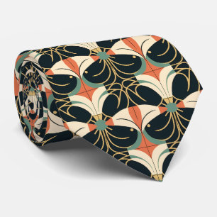 Corbata Decoración Art Deco elegante con baldosas